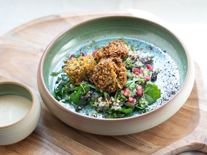Falafel mit Sesam Dip