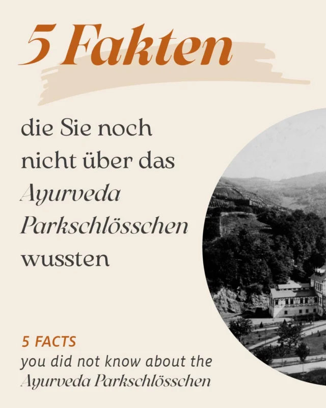 🇩🇪 5 Fakten, die Sie (vielleicht) noch nicht über das Ayurveda Parkschlösschen wussten!  Unser Haus ist tief in der traditionsreichen Geschichte der Moselregion verwurzelt – haben Sie heute etwas Neues entdeckt?  👉 Liken Sie unseren Beitrag und folgen Sie uns, um weitere spannende Fakten rund um Ayurveda und das Parkschlösschen zu erfahren!  ✦✧✦✧  🇬🇧 5 facts you (perhaps) didn't know about Ayurveda Parkschlösschen!  Our house is steeped in the Moselle region's rich history – did you learn something new today?  👉 Like our post and follow us for more interesting facts on all things Ayurveda and the Parkschlösschen!  • • • • • • • •  #ayurvedaparkschlösschen #ayurvedaparkschloesschen #ayurvedalifestyle #ayurvedadeutschland #panchakarma #panchakarmadeutschland #ayurvedahoteldeutschland #ayurvedahotel #trabentrarbach #mosel