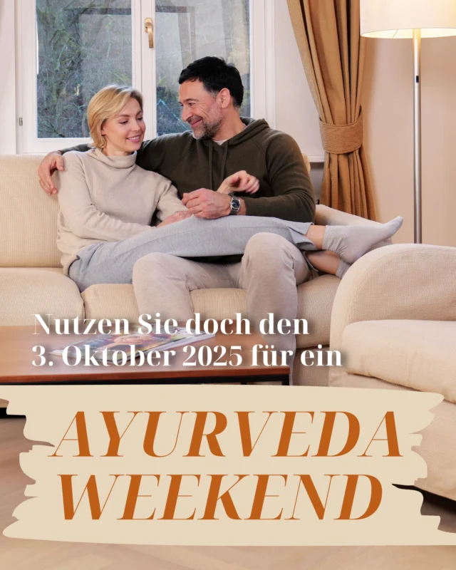 🇩🇪 Nutzen Sie doch den 3. Oktober 2025 für ein AYURVED WEEKEND ✨  Unser AYURVEDA WEEKEND lädt Sie ein, den stressigen Alltag für ein paar Stunden hinter sich zu lassen und in den wohltuenden Kosmos von Ayurveda einzutauchen.  Freuen Sie sich auf...
⭐ 2 Übernachtungen in unserem Ayurveda Kosmos
⭐ Eine wohltuende Abhyanga�  Ganzkörper-Synchronmassage mit Öl
⭐ Entspannen im Wellnessbereich der Veda-Therme
⭐ Köstliche vegetarische Ayurveda-Cuisine
⭐ Yoga, Meditation und Vorträge  👉  Buchbar im Zeitraum vom �2. bis 5. Oktober 2025. Buchen Sie jetzt: https://www.ayurveda-parkschloesschen.de/anfrage/  • • • • • • • •  #ayurvedaparkschloesschen #ayurvedaparkschloesschen #ayurveda #ayurvedalifestyle #ayurvedadeutschland #ayurvedahotel #panchakarma #naturgenießen #hotelinspiration #wellnesshotel #ayurvedaspa #ayurvedaweekend