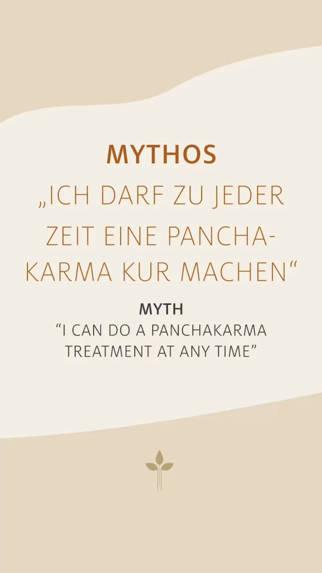 🇩🇪 MYTHOS: „Ich kann zu jeder Zeit eine Panchakarma Kur machen“ 🧐💭  In dieser Reel-Serie erklärt unsere Ayurveda-Medizinerin Kira Hündgen falsche Vorstellungen über die Panchakarma-Behandlung und Ayurveda. Liken und folgen Sie uns für mehr!  👉  Haben Sie Interesse an unseren Panchakarma Kuren und Ayurveda-Aufenthalten? Kommentieren Sie JETZT ANFRAGEN und wir senden Ihnen unsere Buchungsseite zu!  ✦✧✦✧  🇬🇧 MYTH: ”I can do a Panchakarma treatment at any time” 🧐💭  In this reel series, our Ayurveda practitioner Kira Hündgen explains misconceptions about the Panchakarma treatment and Ayurveda. Like and follow us for more!  👉  Are you interested in our Panchakarma treatments and Ayurveda Stays? Comment ENQUIRE NOW and we'll send you our Booking page!  • • • • • • • •  #ayurvedaparkschloesschen #ayurvedalifestyle #ayurvedadeutschland #ayurvedahotel #panchakarma #hotelinspiration #trabentrarbach #mosel #ayurvedakurdeutschland